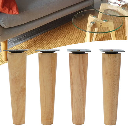 4PCS Sofa Leg Furniture Leg Screw Solid Wood Leg Wooden Table Cabinet Leg Furniture Parts Home Floor Protector