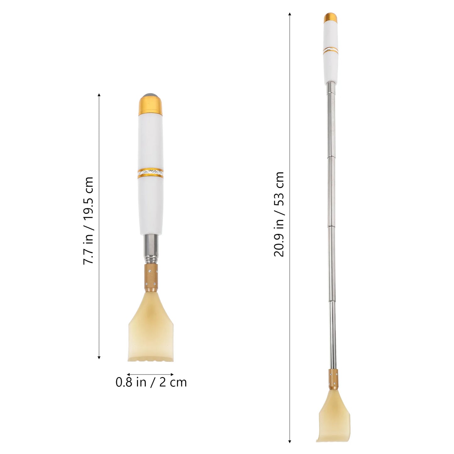 Tickle Tool Scratcher Hand Massage Massager Body Rake Back Stainless Steel Retractable