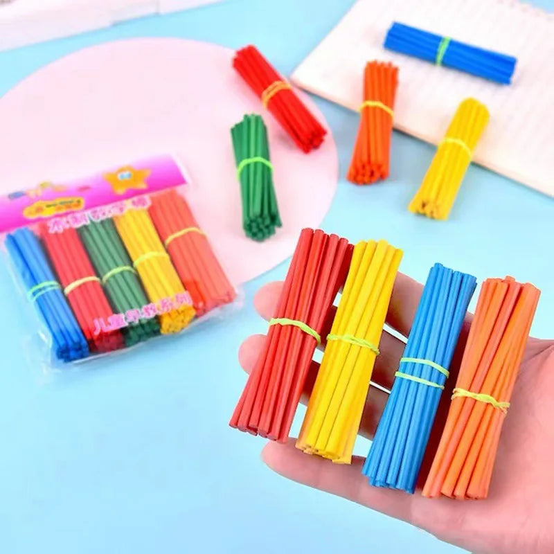 Counting Sticks Wooden/Plastic Lower Grades Mathematics Teaching Tools Office Educational Supplies Students Arithmetic Tool TMZ