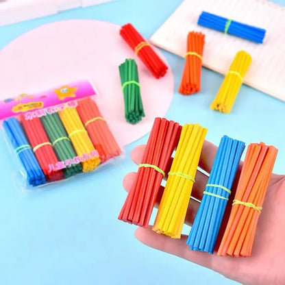Counting Sticks Wooden/Plastic Lower Grades Mathematics Teaching Tools Office Educational Supplies Students Arithmetic Tool TMZ