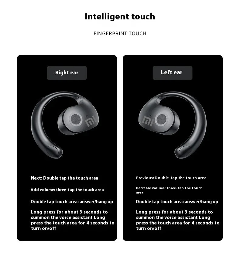 Xiaomi JM13 earphones Bluetooth abiertos OWS nal á mbricos Bluetooth 5,4 earphones HD Camel Da subwoofer sports earphones