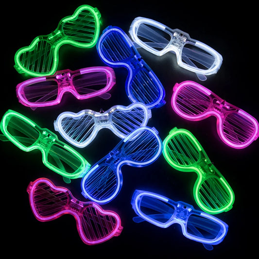 1 Pc Party Glow in the Dark Glasses Light Up LED Glasses Neon Party Favors Sunglasses Party Decor Party Supplies