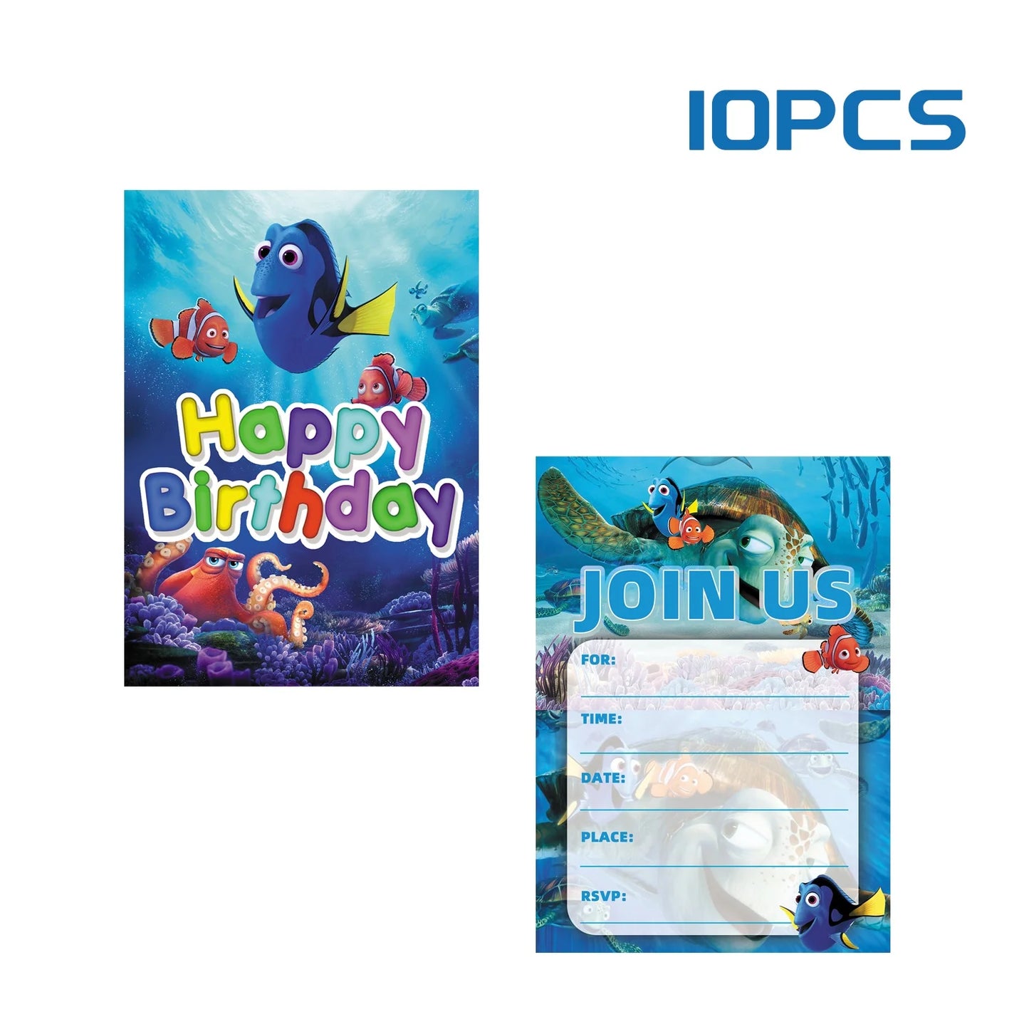 Finding Nemo Birthday Party Decoration Children Party Balloons Disposable Tableware Plates Napkins Cup Tablecloth Party Supplies