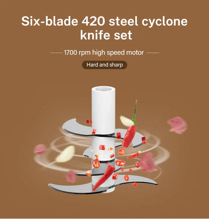 DEEWAZ 250ml/400ml Electric Garlic Masher Mini Chopper Multi Function Meat Grinder Masher Machine Vegetable Chopper Usb Charging