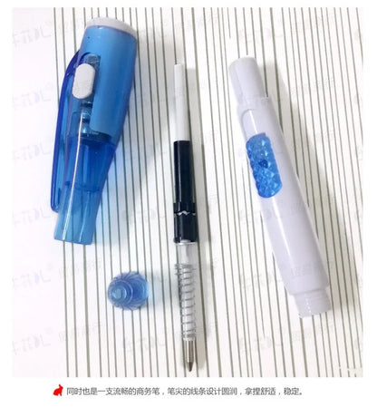 4pcs Funny Stationary Toy for Children Ballpoint Ball Point Pen Led Flashlight Torch