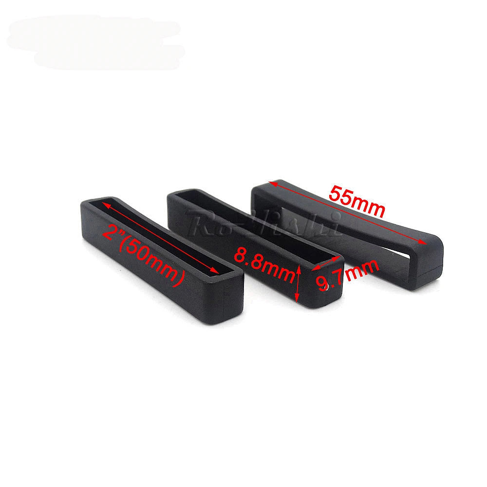 10 Pcs/Pack Plastic Belt Loop Keeper Square Loop Buckles Belt Harness Backpack Straps