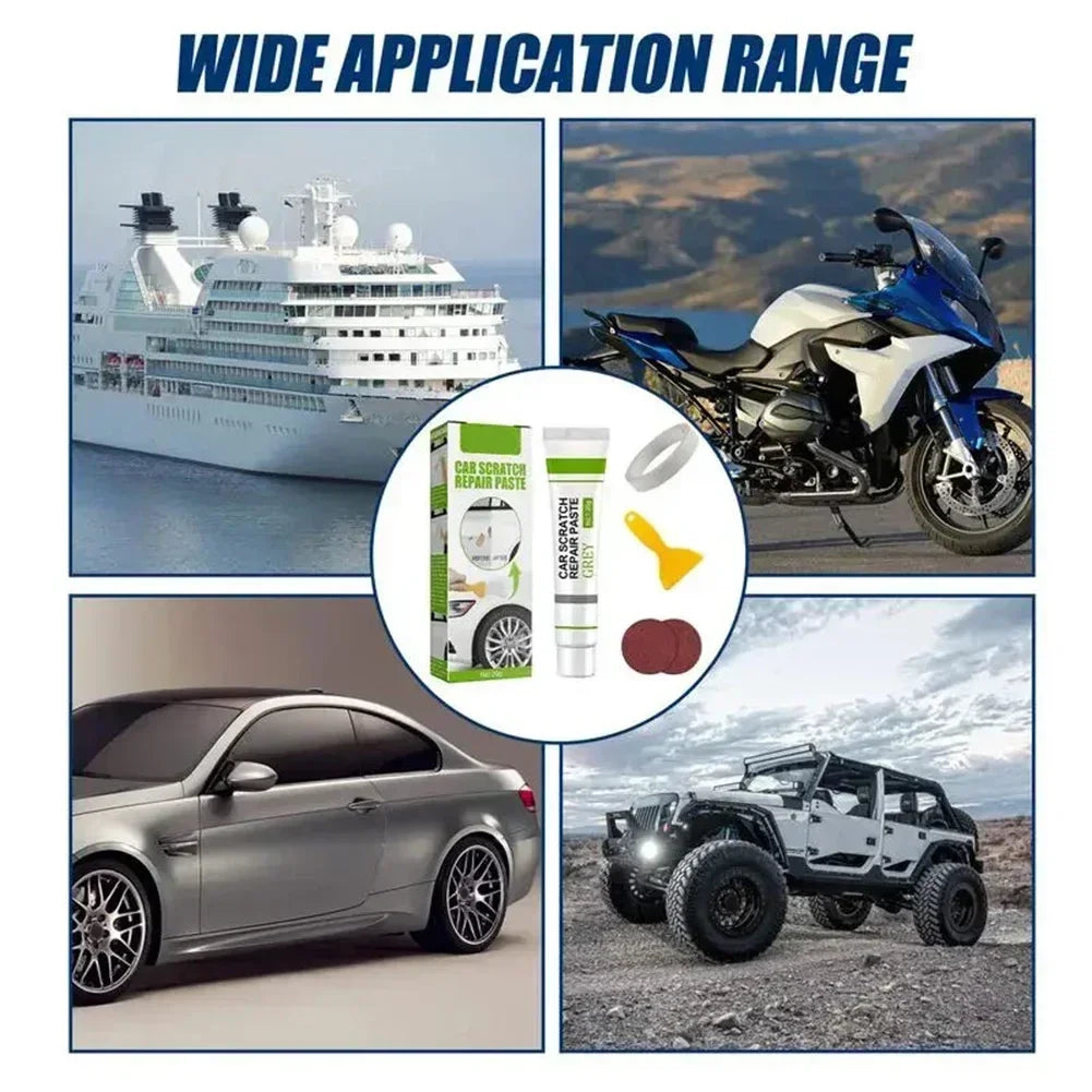 Fiberglass Boat Repair Paste Quick-drying Putty DIY Car Home Paint Repairing Eye-filling White Paint Scratch Repair With Tools