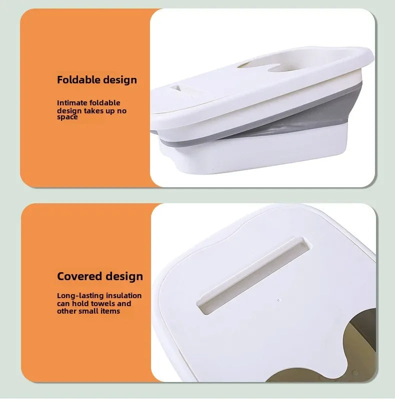 Foldable Footbath Massage Bucket Soaking Bucket Folding Basin Spa Foot Bath Bucket Household Sauna Bathtub Pedicure Bath Bathtub