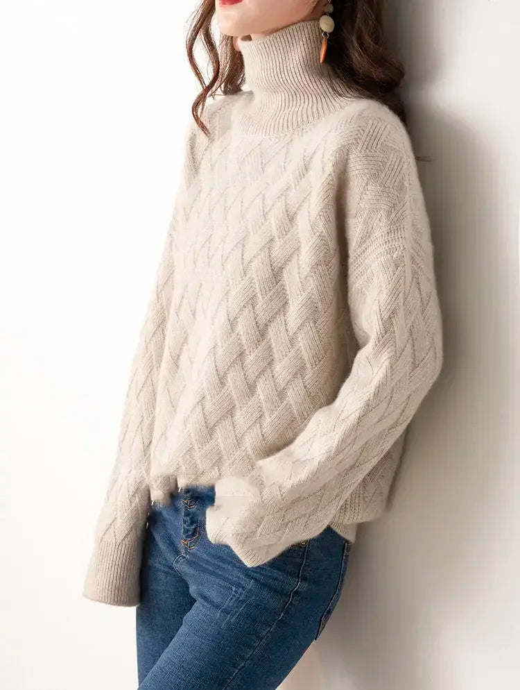 Oversize Thick Sweater S- XLWomen Loose Sweater Winter Casual Chic Cashmere Pullovers Pullover Female Long Sleeve