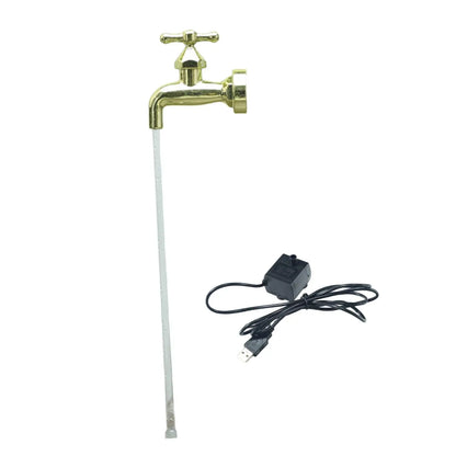 Invisible Flowing Spout Watering Can Fountain Home USB Floating Tap Water Fountain for Courtyard DIY Art Decor Yard Lawn Pools