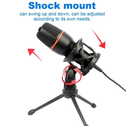 USB condenser microphone RGB desktop recording microphone suitable for PC laptops streaming media video games live streaming con