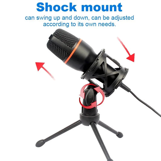 USB condenser microphone RGB desktop recording microphone suitable for PC laptops streaming media video games live streaming con