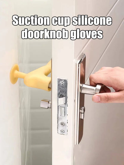 1PC Silicone Anti-Collision Door Handle Protective Cover Security Door Room Door Bathroom Door Pull Gloves Door Suction