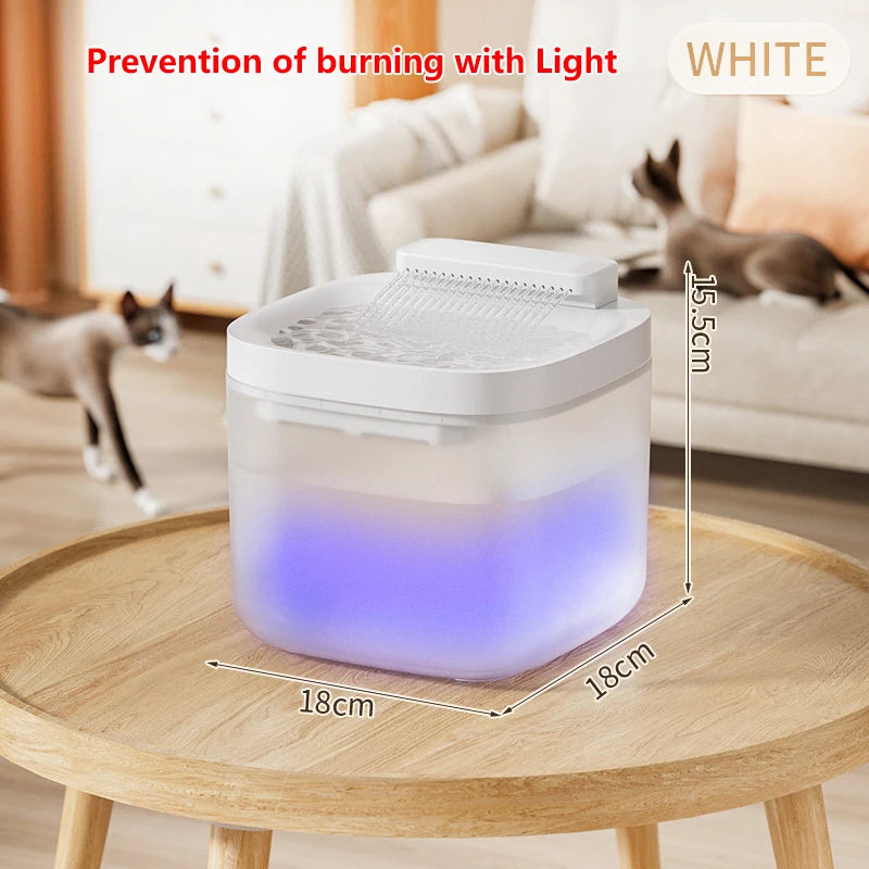 3L/101.45oz Automatic Cat Water Fountain Large Capacity Pet Dog Water Dispenser Circulating Filter Mute Pet Fountain Feeder