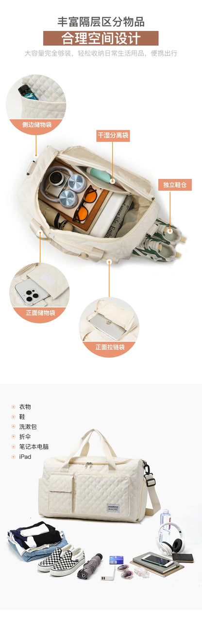 Fashion Travel Bag Handbags Large Capacity Carry On Luggage Bags Men Women Shoulder Outdoor Tote Waterproof Sport Gym Bag