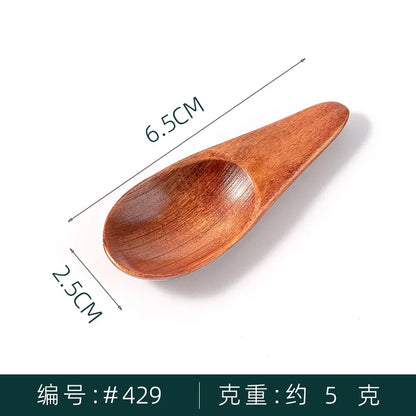 Mini Creative Tea Spoon Short Handled Small Wooden Spoon Coffee Spoon Spice Spoon Salt Spoon Milk Powder Spoon Wholesale
