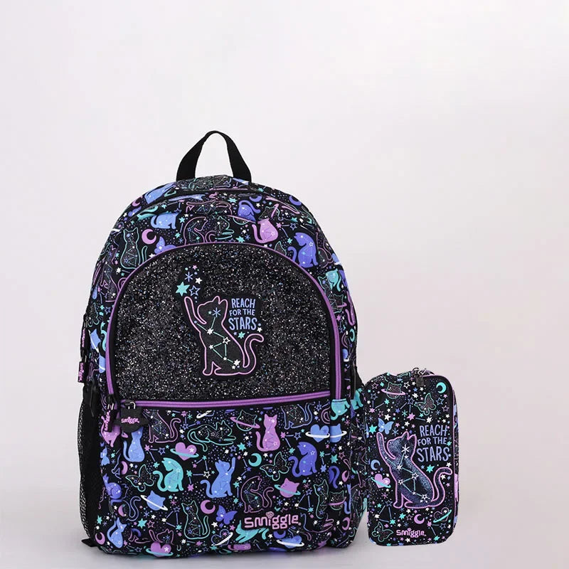 Genuine Australian Smiggle Student Backpack Cute And Fashionable Children Stationery Box Backpack Lunch Bag Kettle Student Gift