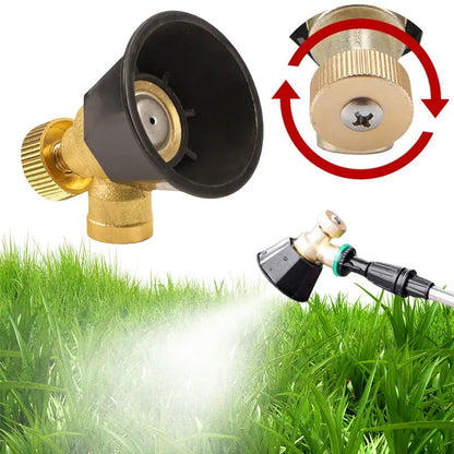 High Pressure Sprayer Nozzle Adjustable Agricultural Atomization Nozzle Brass Agricultural Spray Nozzle Head Gardening Tools