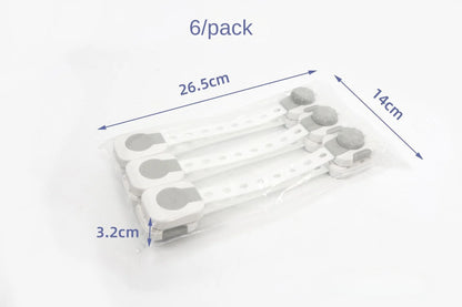 2/6pcs Anti-pinch Drawer Lock Baby Cabinet Sliding Door Window Multi-functional Protective Child Safety Lock