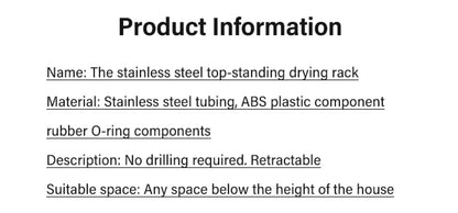 Household Flooring drying rack indoor telescopic pole drying rack Balcony Window Retractable drying rod Fixed Hanging Coat Racks