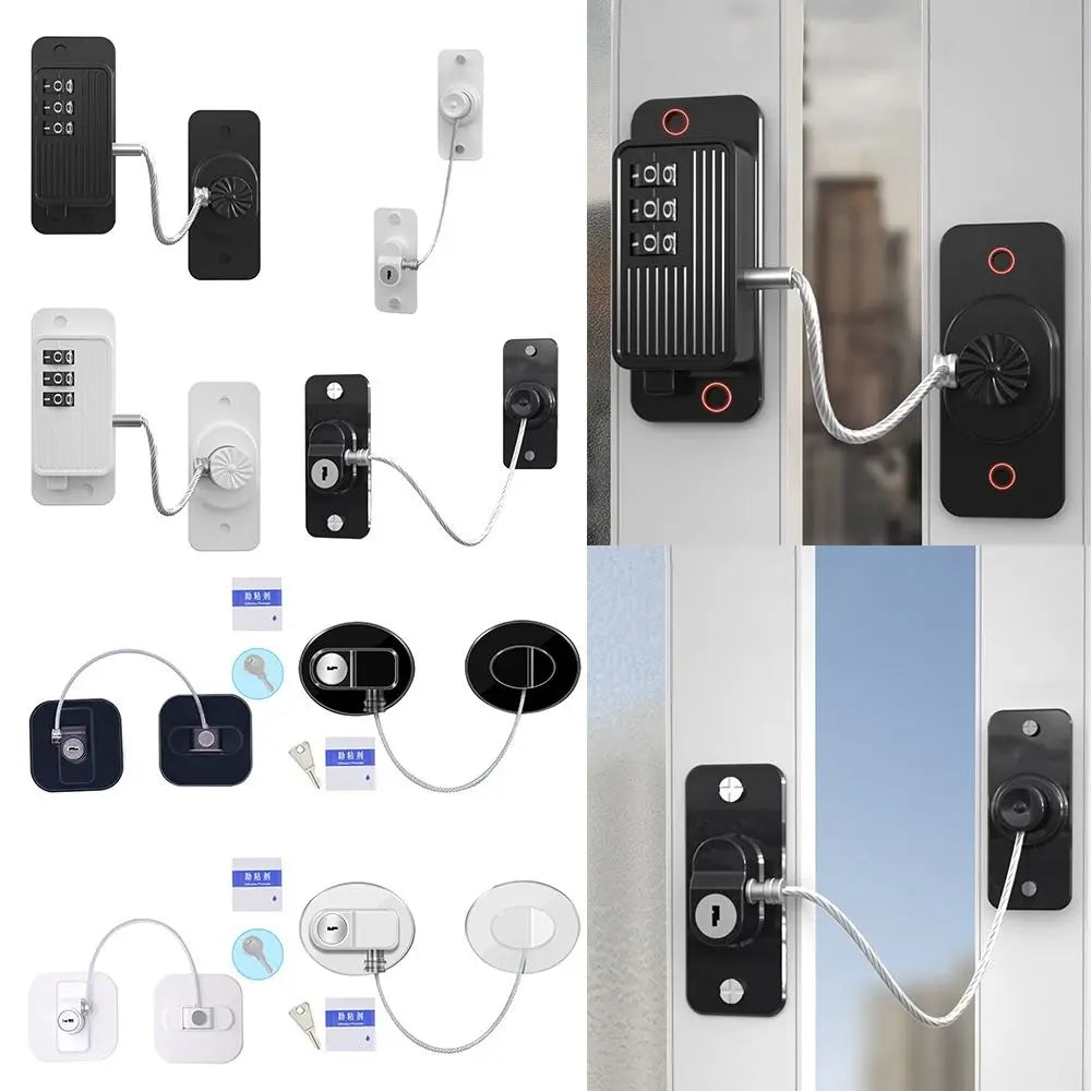 Baby Safety Lock With Coded Lock Fridge Drawers Window Cabinet Lock Digital Password Child Protection