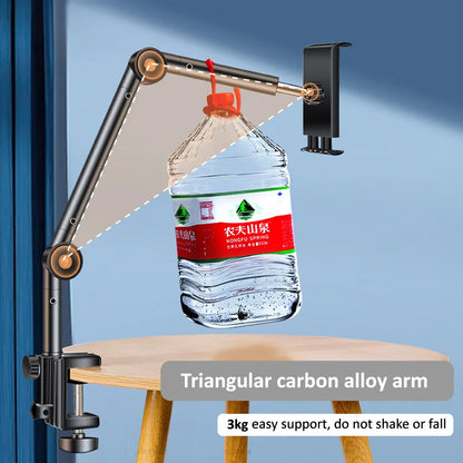 Tablet Holder for Bed Long Arm Stand for iPad Tablet Bracket 360° Rotating Desk Side Phone Mount for 4~12.9 inch Phone Tablet