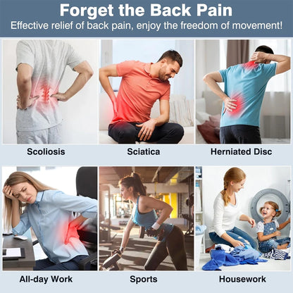 Back Braces for Lower Back Pain Relief with 6 Stays Breathable Back Support Belt Anti-skid lumbar with pad for sciatica