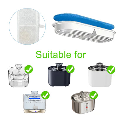 Cat Water Fountain Filters Pet Fountain Replacement Filter for Automatic Pet Cat Dog Water Fountain Dispenser Accessories