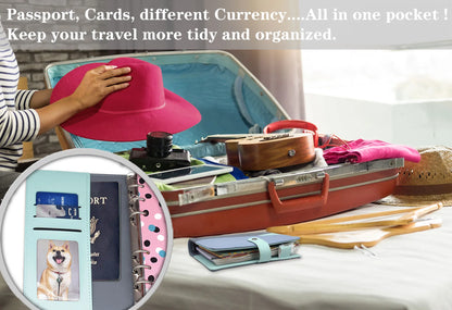 Budget Binder with Zipper Envelopes, Cash Envelopes with Budget Sheets, PVC Pockets, Cash Envelopes, Stickers & Pen