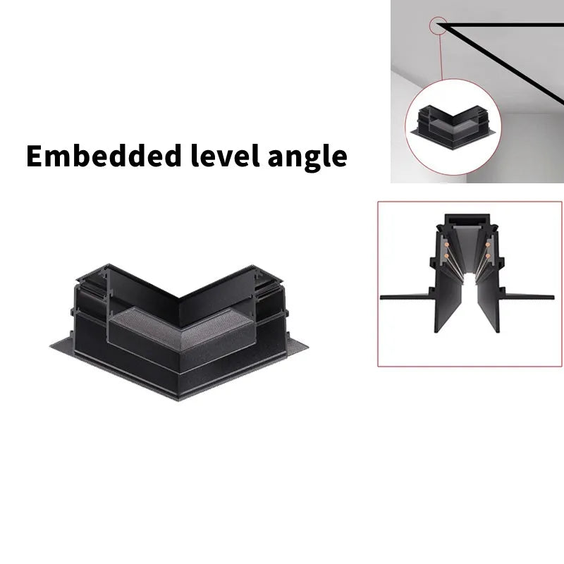 Magnetic Track Light Grille Flood Lamp Modern Embedded Flexible Linear Fixture LED Spotlight DC48V Ceiling Indoor Living