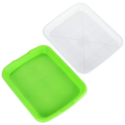 Microgreens Sprouter Tray Hydroponic / Sprouting Tray For Sprout Horticultural Hydroponic Systems Tray Garden Nursery Potted