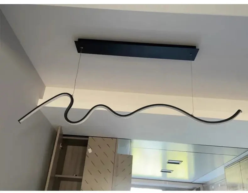 Dining Room Lamp Chandelier Light Luxury Lamps Modern Minimalist Dining Room Dining Table Bar Nordic Minimalist Strip 2025 New