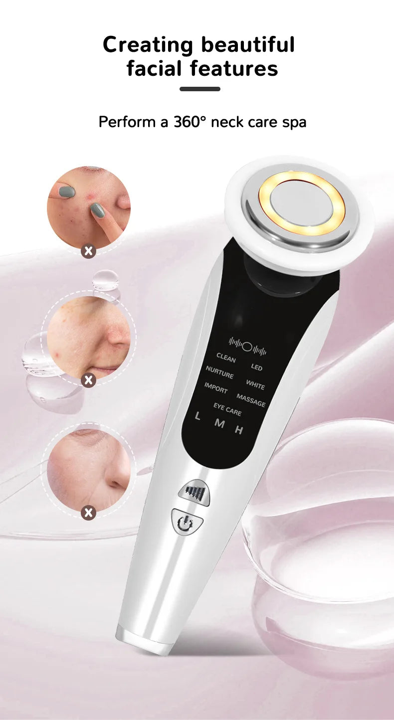 7 in 1 Face Lifting Face Lifting Massager Portable Home Use Electric Skin Care Tool Face Lift Massage Whitening Skin Tightening