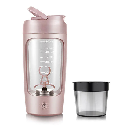 Electric Protein Shaker Bottle Portable 1200mAh Rechargeable Blender Cup Automatic Self Stirring Mug 650ml Mixing Cups for Fitne