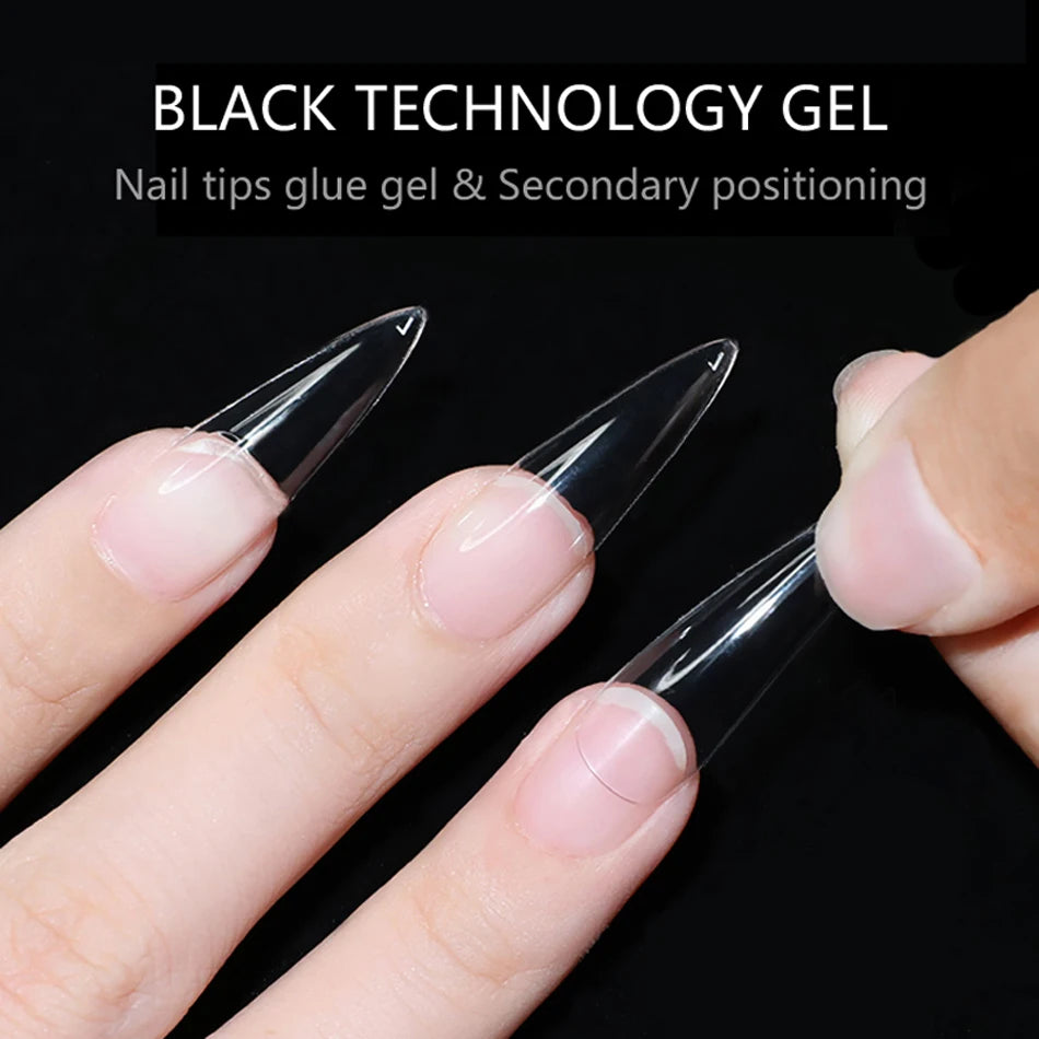 3 IN1 Nail Glue Gel Fast Extension Acrylic False Tips Sticking Decoration Press on Nails Art Tools Functional Gel French DIY 7ml