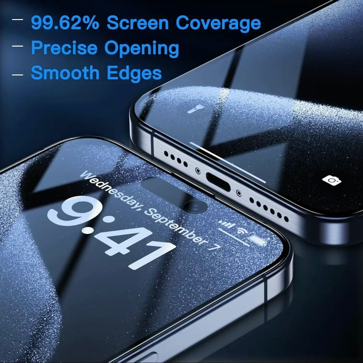 5pcs Anti-blue Light Mobile Phone Protective Film for iPhone 17/16e/16ProMax/15/13/12/11/XS/XR Durable Screen Protector