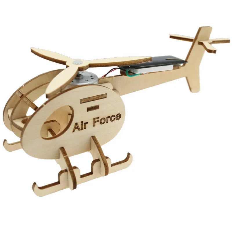 Mini Solar Airplane Helicopter DIY Models & Building Toy Science &Education Model Toy For Children Gift Toy