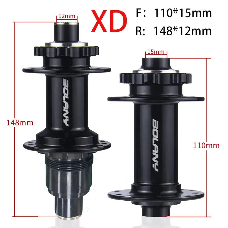 BOLANY Boost Cube Hubs 110x15 148x12 Mountain Bike Hub XD/HG/MS 32 Hole Thru Bicycle Bearing Hubs Bicycle Accessories