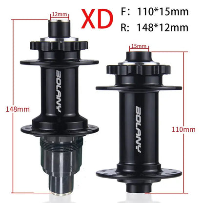 BOLANY Boost Cube Hubs 110x15 148x12 Mountain Bike Hub XD/HG/MS 32 Hole Thru Bicycle Bearing Hubs Bicycle Accessories