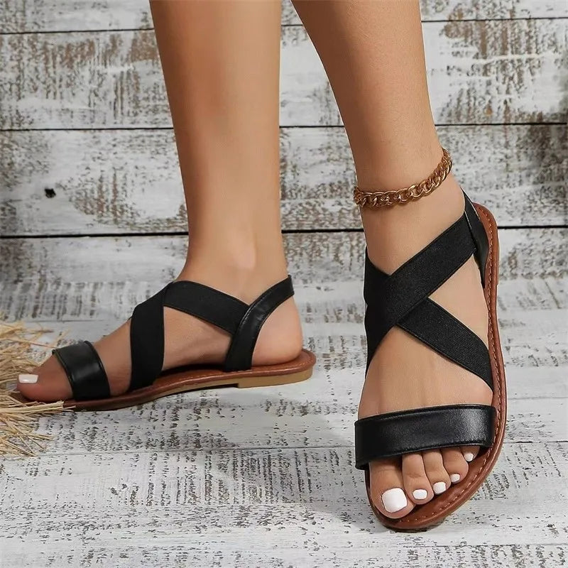 Women Sandals Shoes Summer Party Sandals For Women Soft Sandals Ladies Breathable Shoes Woman Retro Footwear Female Women Sandal