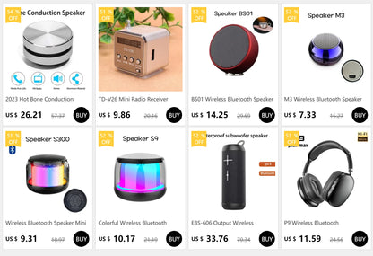 M3 Wireless Bluetooth Speaker Sound Box Audience Metal Stereo Surround Subwoofer Small Mini Portable Bluetooth Speakers