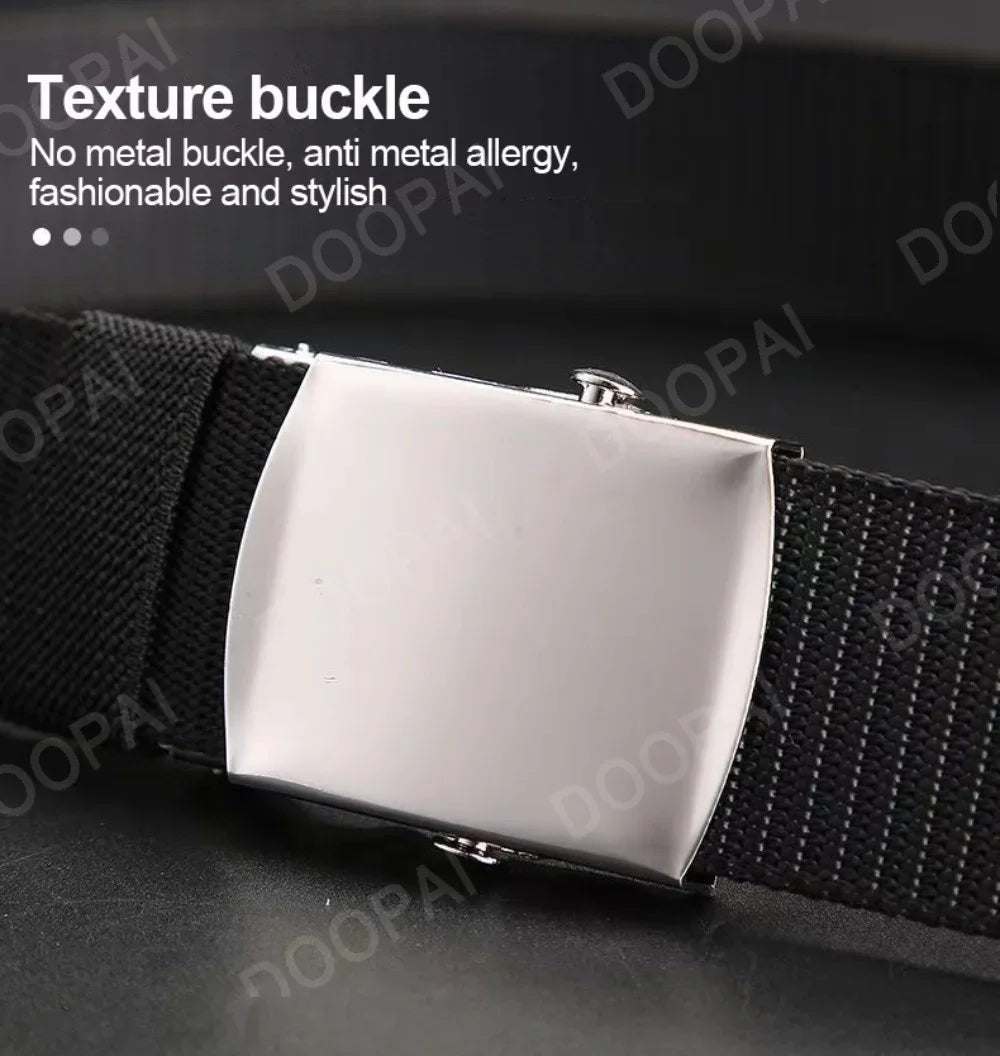 Men Belt Army Outdoor Hunting Tactical Belt Belt Versatile Nylon Canvas Pant Belt Casual Belt for Men for Nylon Male Luxury Belt