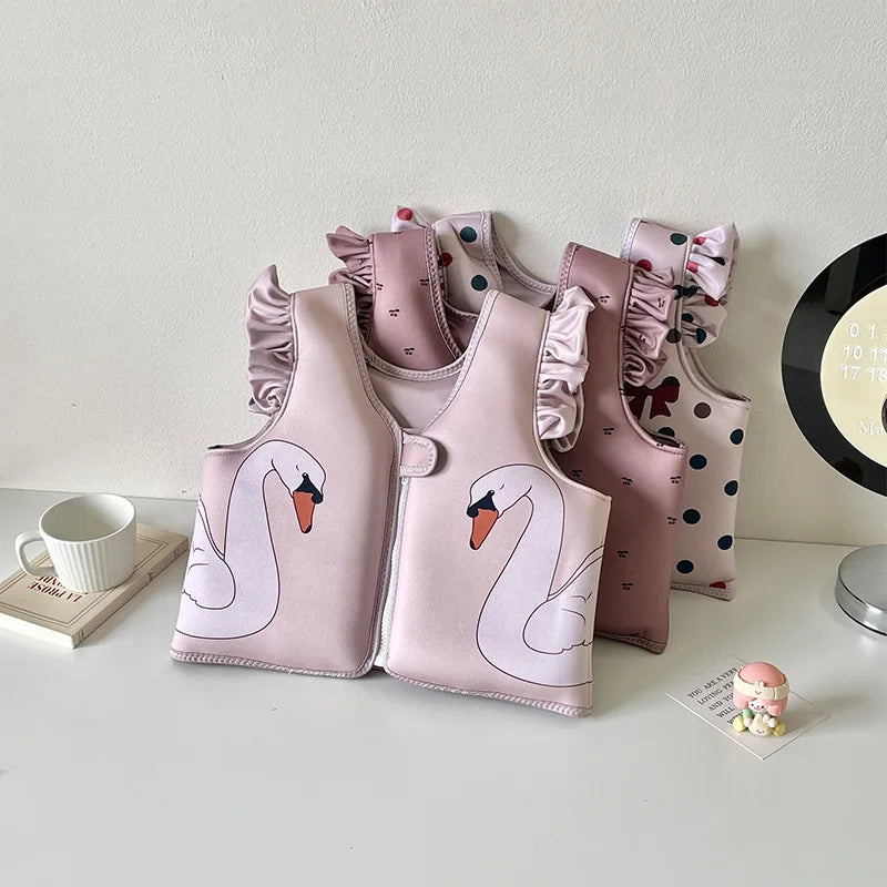 Swimming Arm Ring for Children Cartoon Printed Kids Swimwear Buoyancy Vest Foam Jacket Swimming Pool Accessories