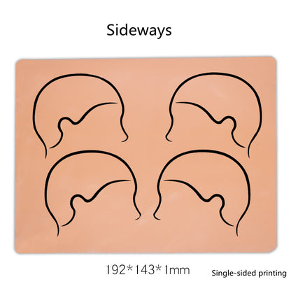 1pc Micropigmentation Soft Silicone Scalp Tattoo Practice Skin Microblading Hairline Design Training Skin SMP Tattoo Accessories