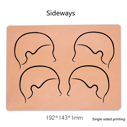 1pc Micropigmentation Soft Silicone Scalp Tattoo Practice Skin Microblading Hairline Design Training Skin SMP Tattoo Accessories