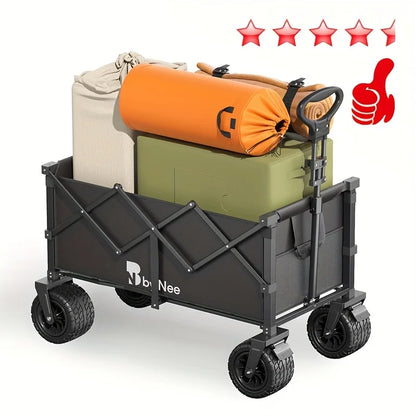 Large-capacity camping vehicle,  multi-functional portable vehicle for camping, gardening and beach shopping.
