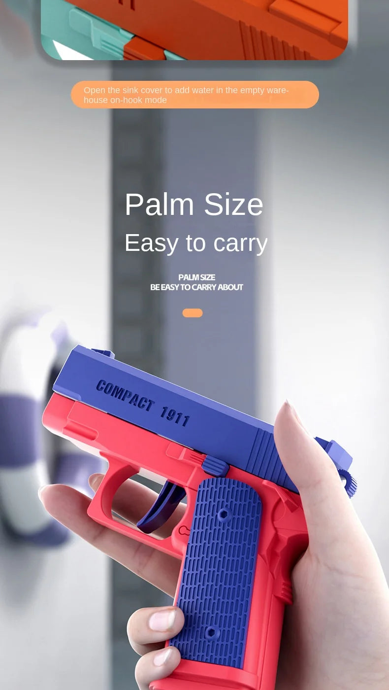 water gun 1911 shape Play Water Water Gun Manual operation running fire water gun Outdoor Water Children Festival birthday Gift
