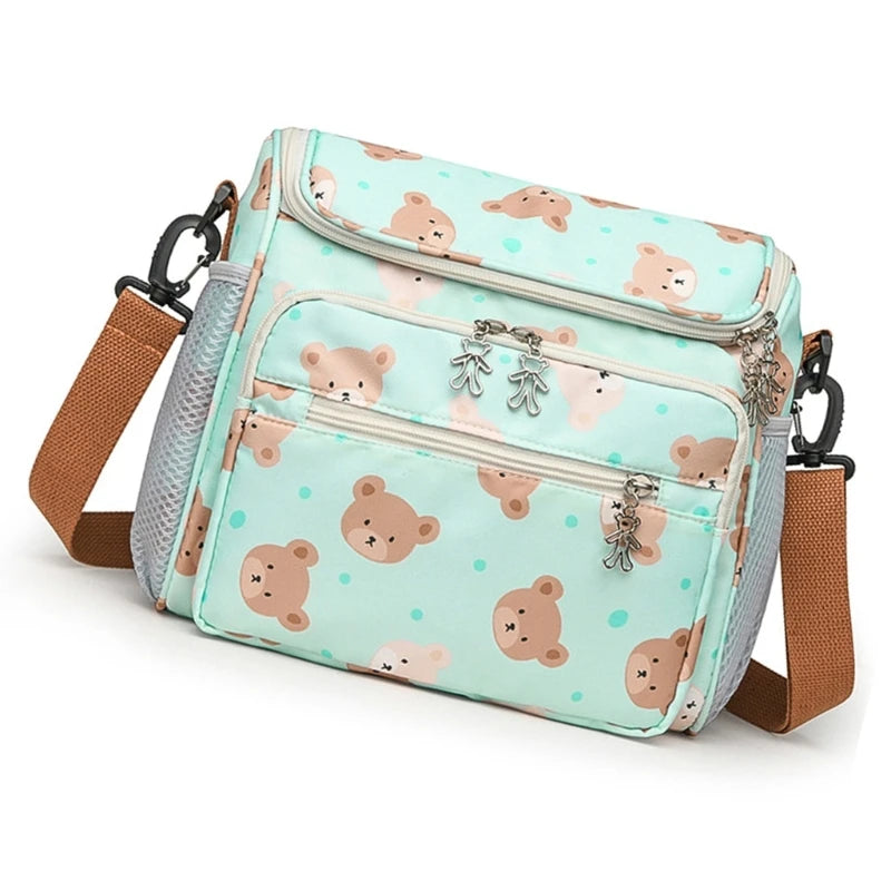 Spacious Mother Bag for Baby Essential Multifunction Baby Gear Organizes Bag Essential Baby Travel Bag Easy Access Storage