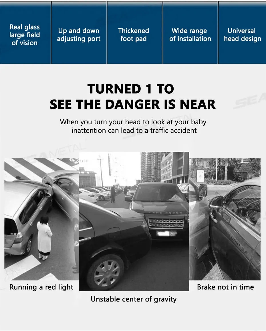 Baby Mirror Car Interior Rear View Mirror Clip Rear Facing Mirrors For Auto Safety Driving Kids Baby Monitor Angle Adjustable