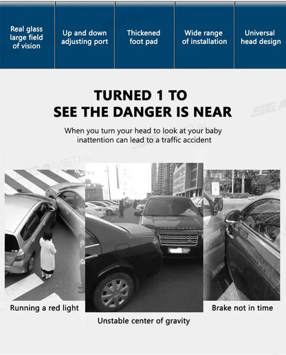 Baby Mirror Car Interior Rear View Mirror Clip Rear Facing Mirrors For Auto Safety Driving Kids Baby Monitor Angle Adjustable